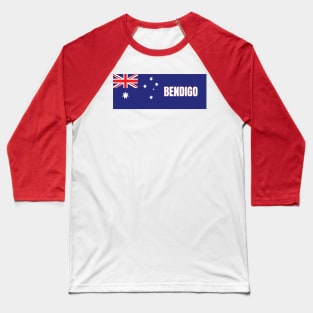 Bendigo City in Australian Flag Baseball T-Shirt